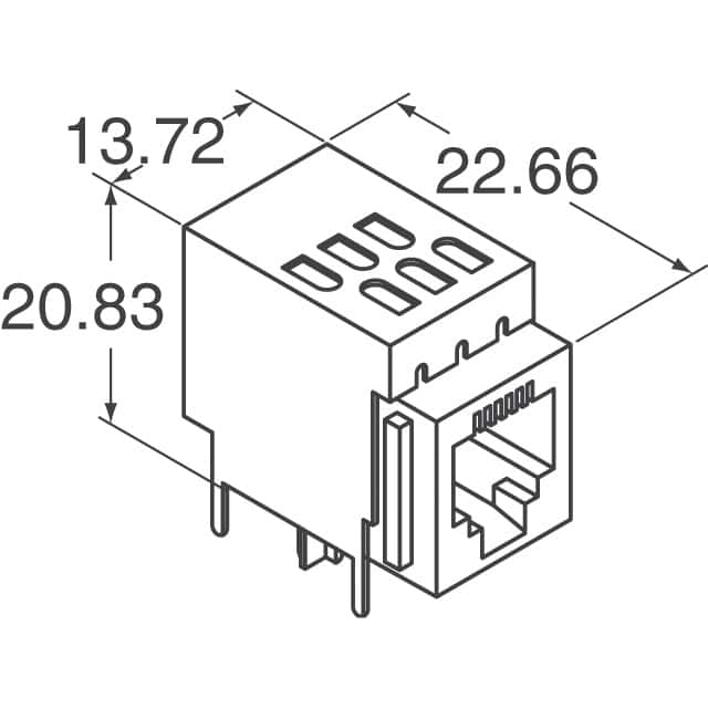 RJ11-6L2-B TE Connectivity Corcom Filters  Modular Connector Jacks